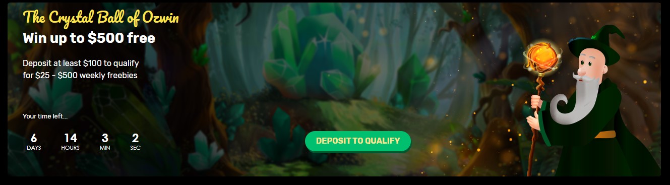 Ozwin Casino Bonus